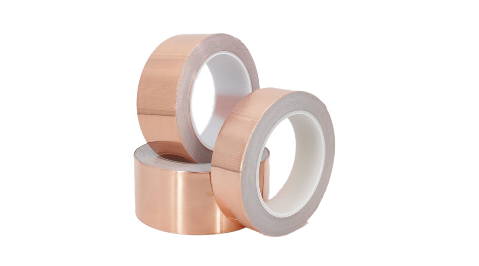 Copper tape with non-conductive adhesive