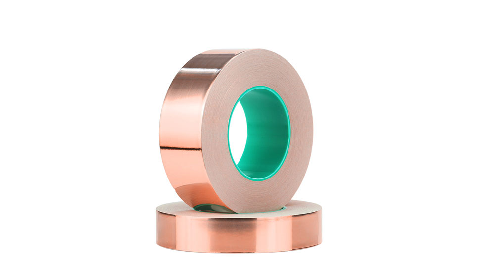 6mmx10m Copper foil shielding tape conductive self adhesive heat insulatYRJF 